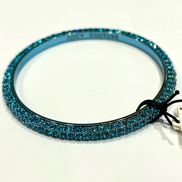 NWT Juicy Couture Colorful Pave Bangle—Aquamarine Blue - Picture 8 of 9